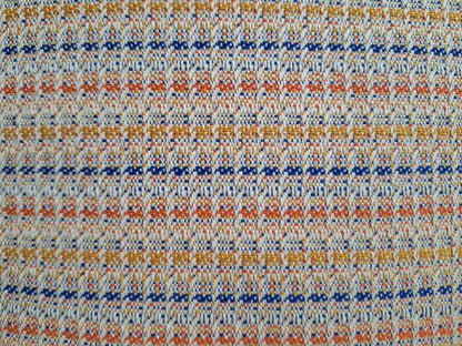 Sander Moderne Kissenhülle ARMANDO NEU Streifen  Orange Gelb Blau 50x50cm