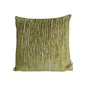 Sprügel Moderne Velour Kissenhülle NEU Streifen Natur Grün  45x 45 cm