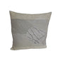 Apeltl moderne Jaquard Kissenhülle NEU Grafisches Design Creme Grau 49x49cm