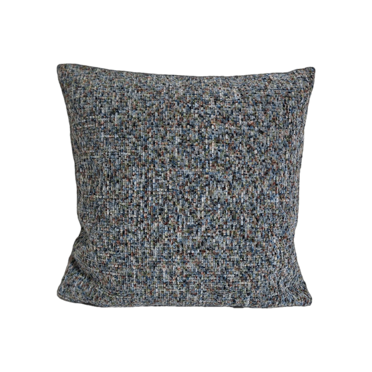Sander moderne Velour Kissenhülle LANA NEU Blau Meliert 40x40cm Einzelstück