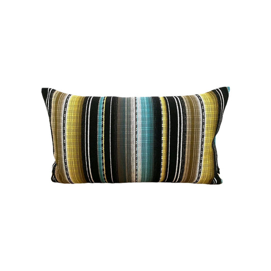 Rohleder moderne Jaquard Kissenhülle Maya Green NEU Türkis Gelb Weiß 60x35 cm
