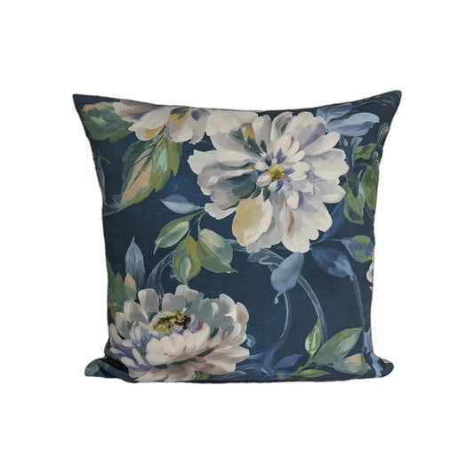 Sander Kissenhülle PRESTIGE Neu Blüten Marine Creme Grün 50x50cm