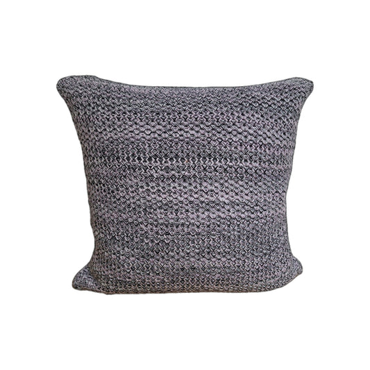 Kaheku moderne Kissenhülle AMON Strickoptik NEU Rosa Grau Schwarz Weiß  45x45 cm