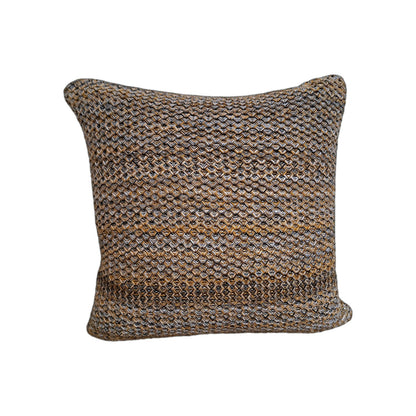 Kaheku moderne Kissenhülle AMON Strickoptik NEU Senf Grau Schwarz Weiß  45x45 cm