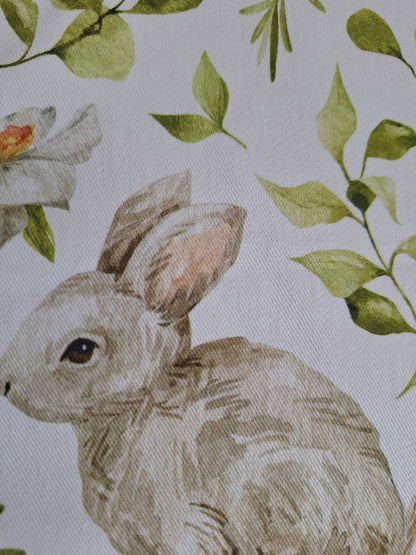 Sprügel chicer Hasen Tischläufer Digitaldruck NEU Weiß Grün Braun 40x90 cm