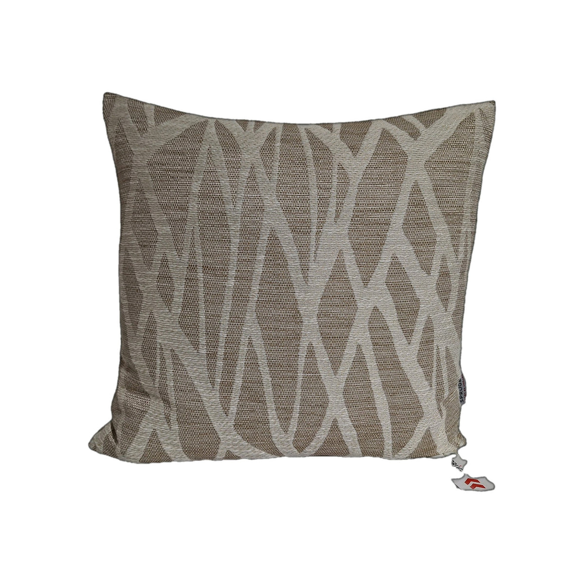 Sprügel Moderne Jaquard Kissenhülle NEU Abstrakt Natur Beige 48x48 cm