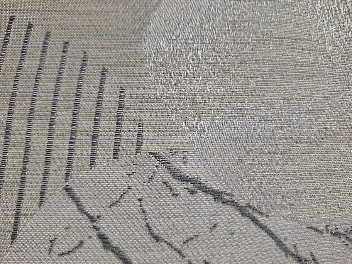 Apeltl moderne Jaquard Kissenhülle NEU Grafisches Design Creme Grau 49x49cm