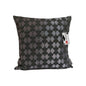 Sprügel Festlich-Elegante Jaguard Kissenhülle Halbkreise  Silber Salbei  45x45cm
