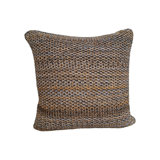 Kaheku moderne Kissenhülle AMON Strickoptik NEU Senf Grau Schwarz Weiß  45x45 cm